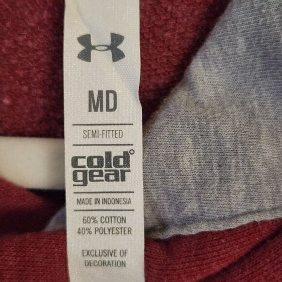 Boston College Under Armour Fitted Hoodie Elbow Patches Size M - Picture 5 of 5